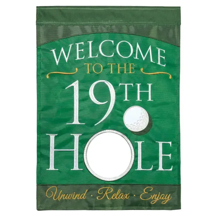 Welcome To The 19th Hole Garden Flag-Garden Flag-Fly Me Flag