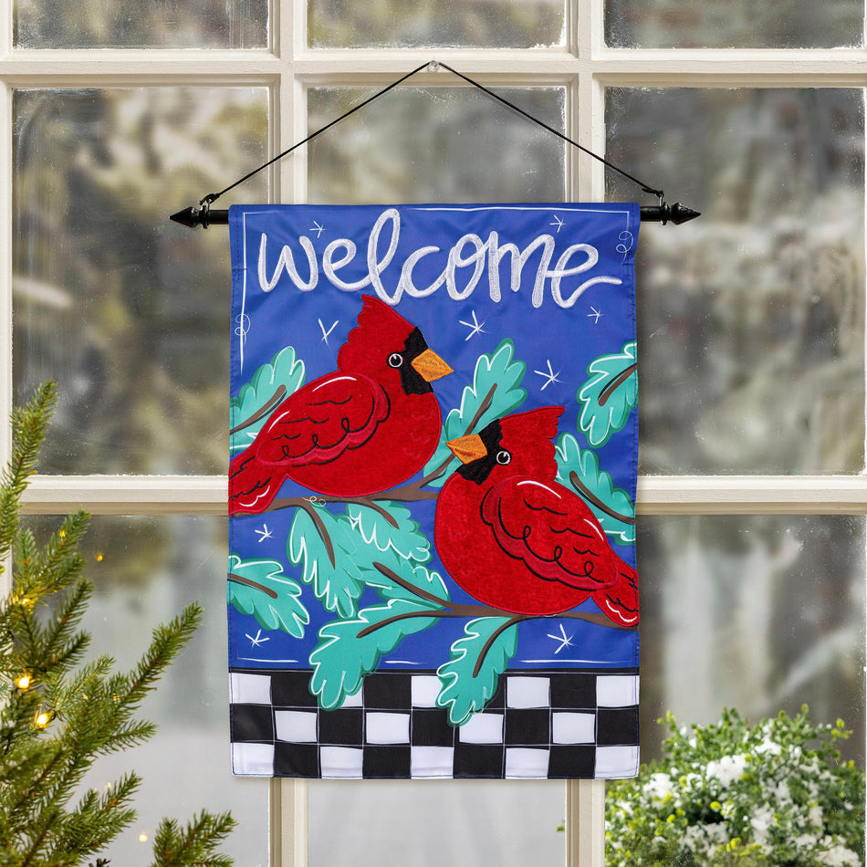 Welcome Winter Friends Garden Flag-Garden Flag-Fly Me Flag
