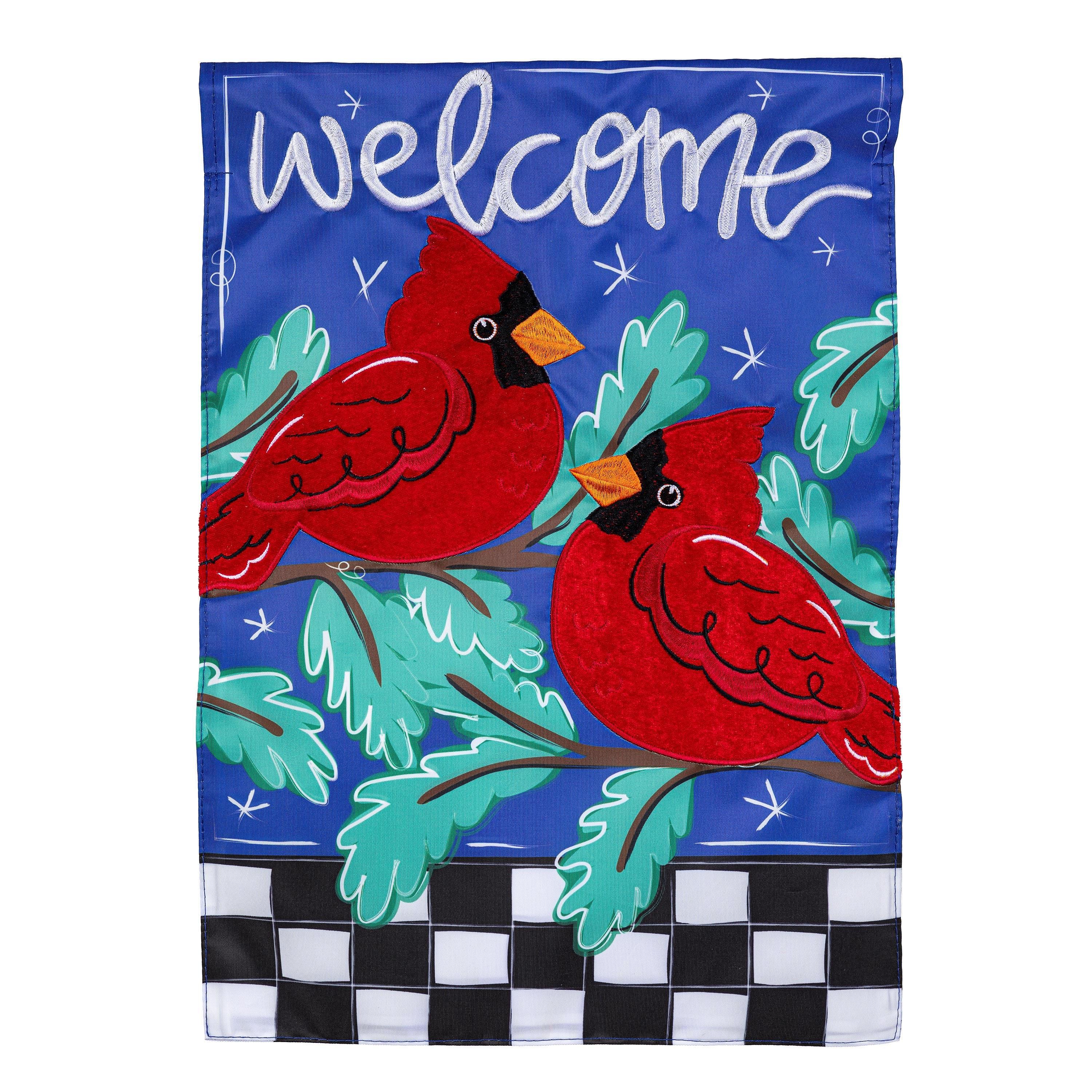 Welcome Winter Friends Garden Flag-Garden Flag-Fly Me Flag