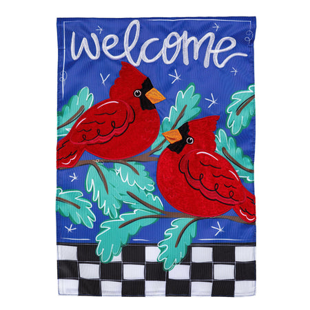 Welcome Winter Friends Garden Flag-Garden Flag-Fly Me Flag