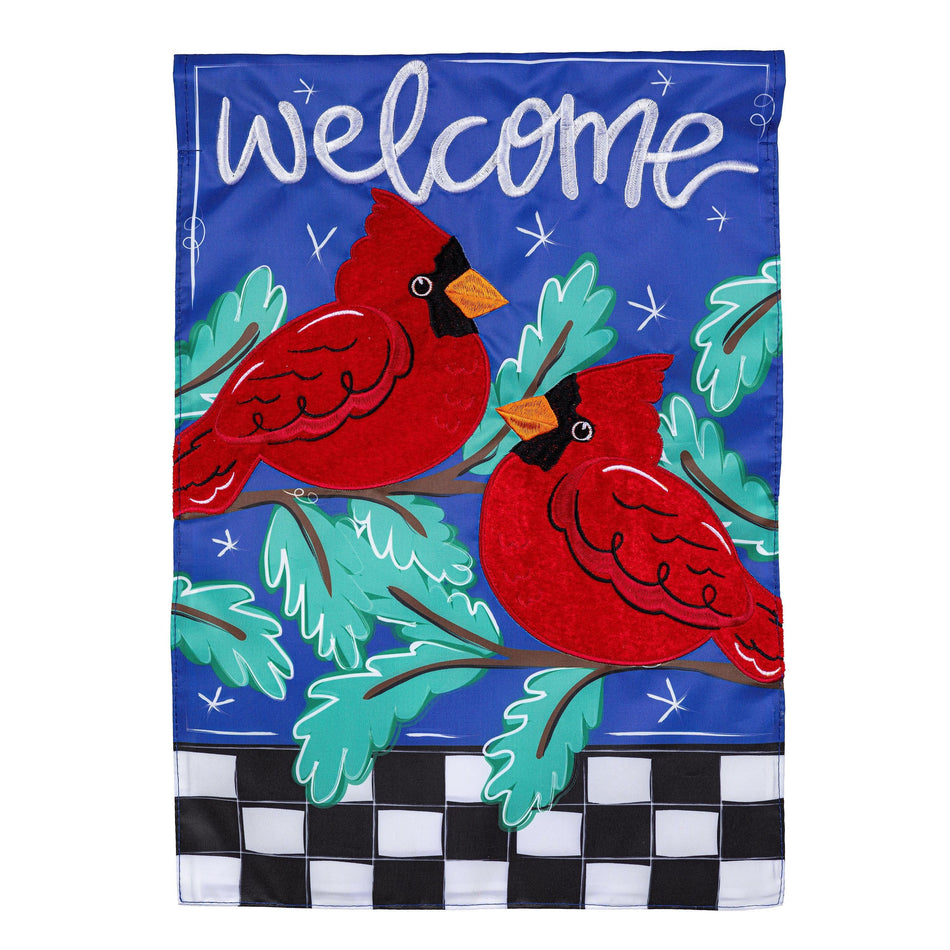 Welcome Winter Friends Garden Flag-Garden Flag-Fly Me Flag
