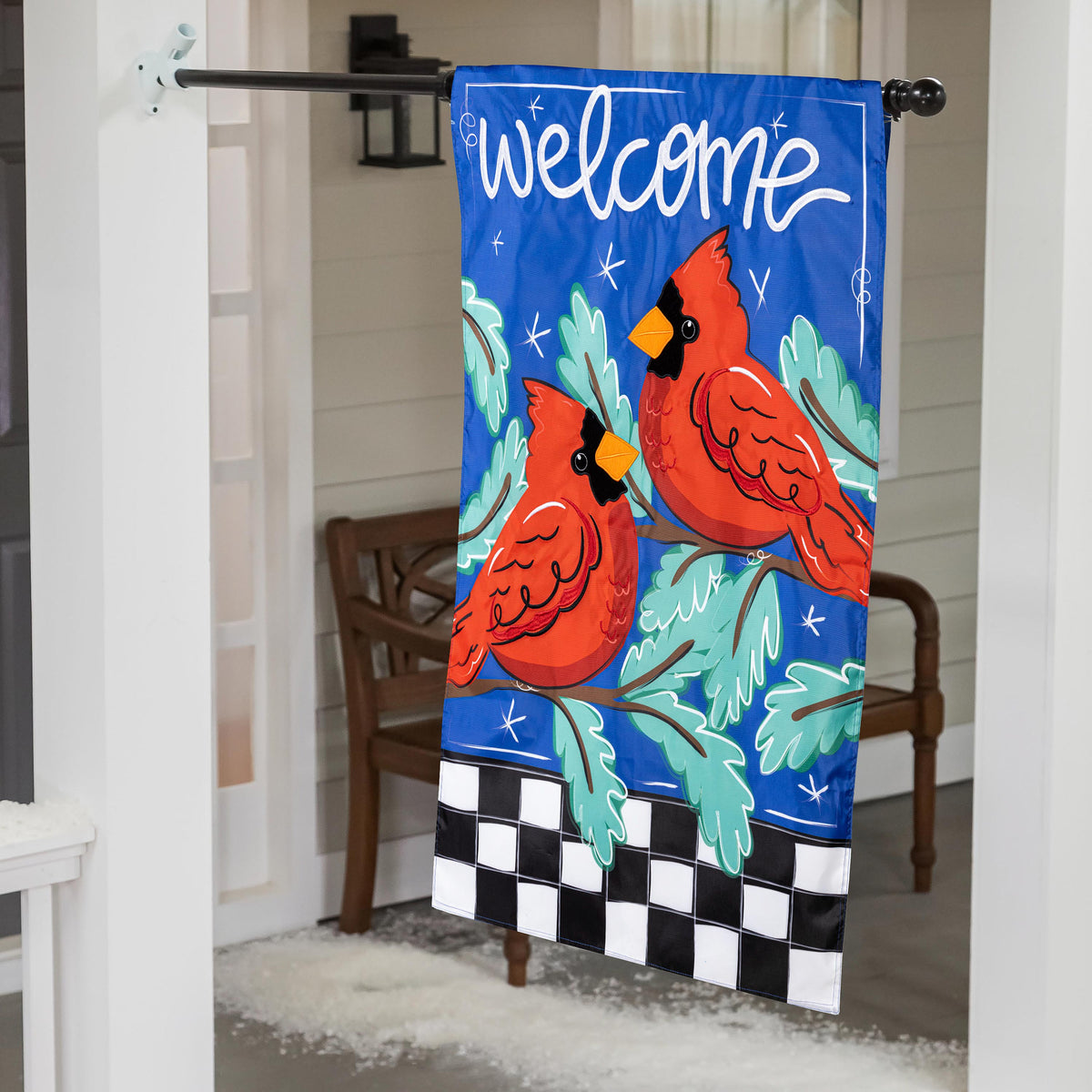 Welcome Winter Friends House Banner-House Banner-Fly Me Flag