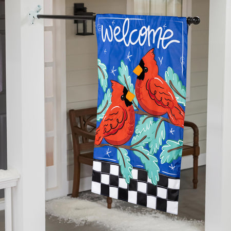 Welcome Winter Friends House Banner-House Banner-Fly Me Flag
