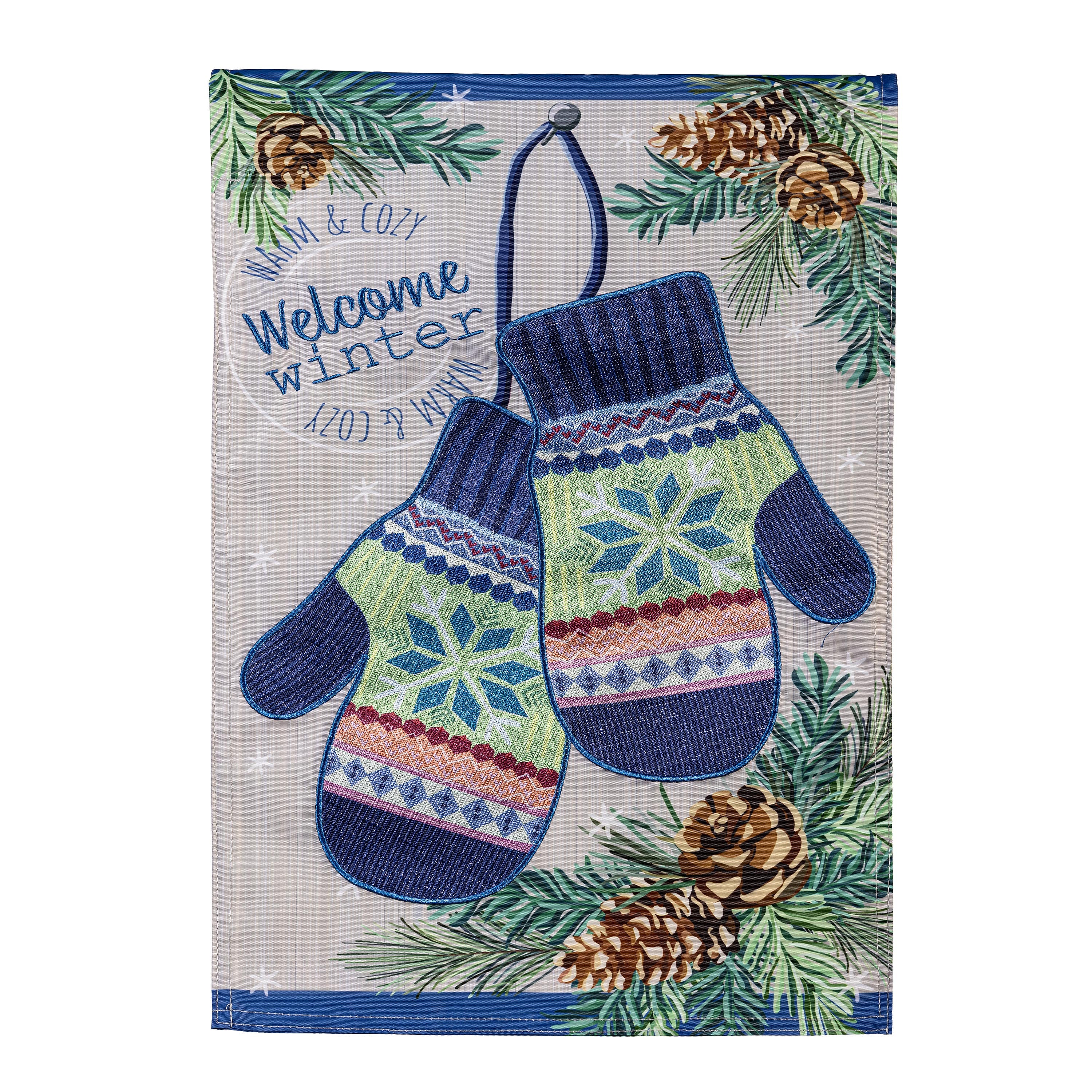 Winter Mittens Garden Flag