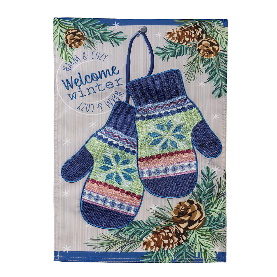 Winter Mittens Garden Flag