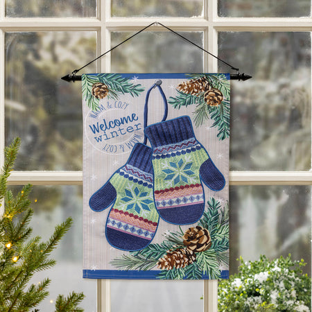 Winter Mittens Garden Flag