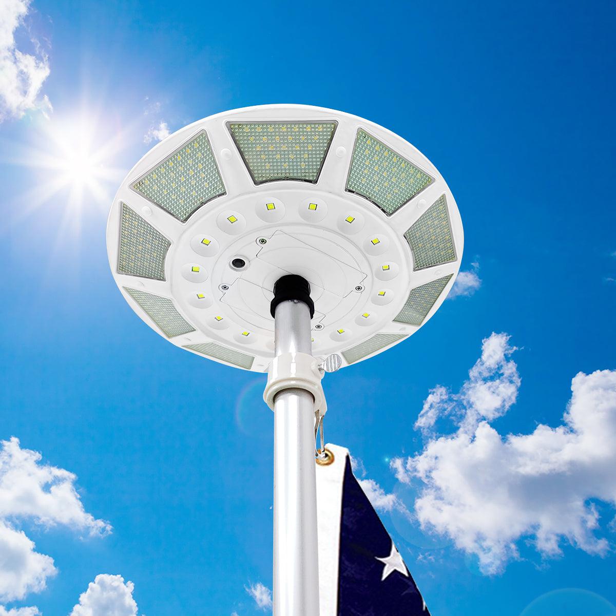 XL Disc Flagpole Solar Light