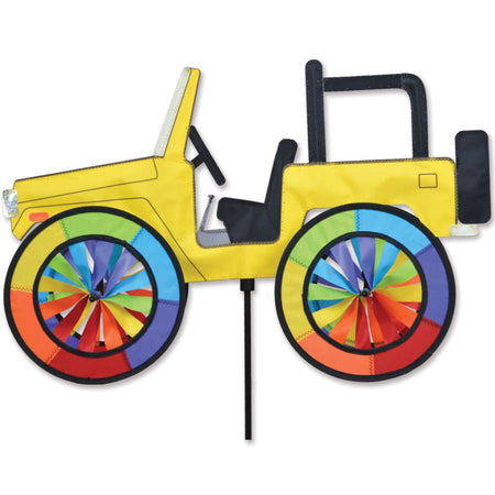Yellow Jeep Spinner-Spinner-Fly Me Flag