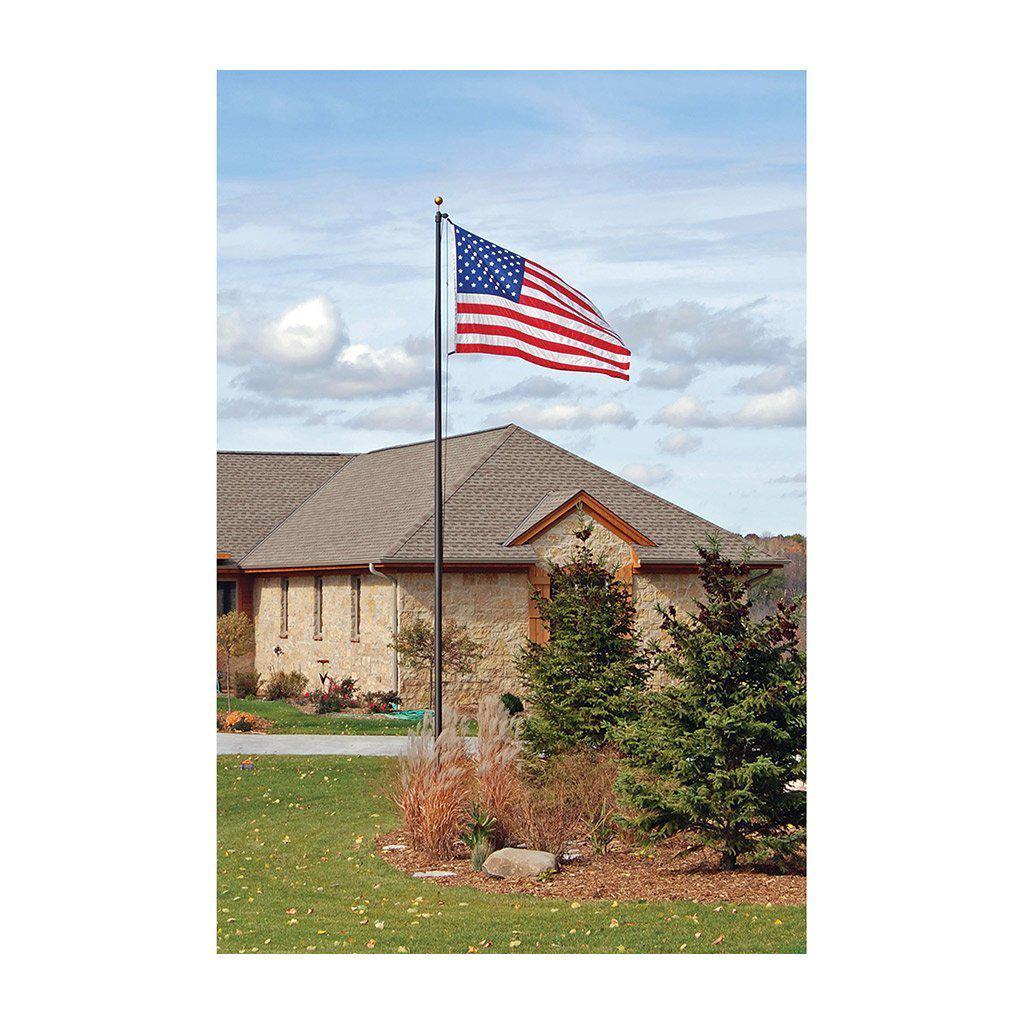 25' External Halyard In-Ground Flagpole Installed by Fly Me Flag