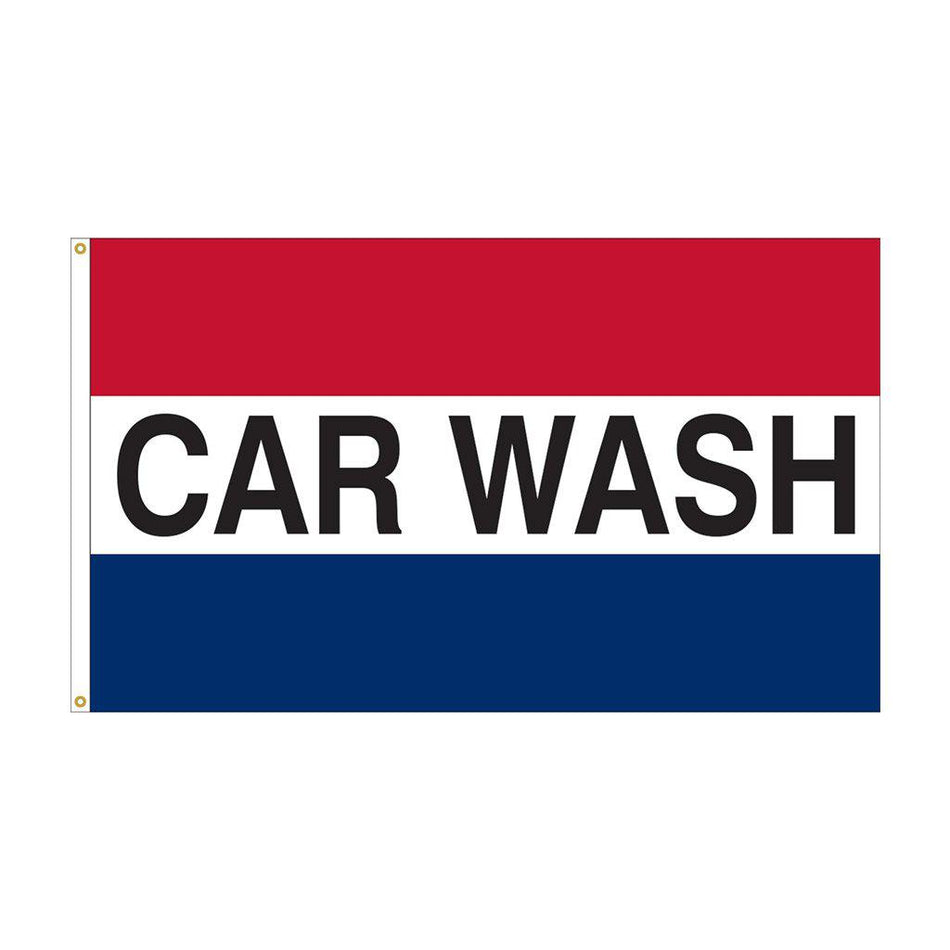 3' x 5' Car Wash Message Flag