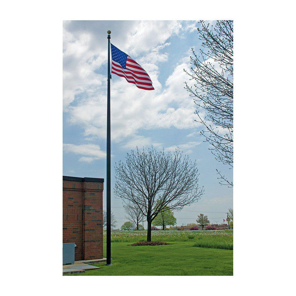 30' Cam-Action Internal Halyard Flagpole with Installation by Fly Me Flag