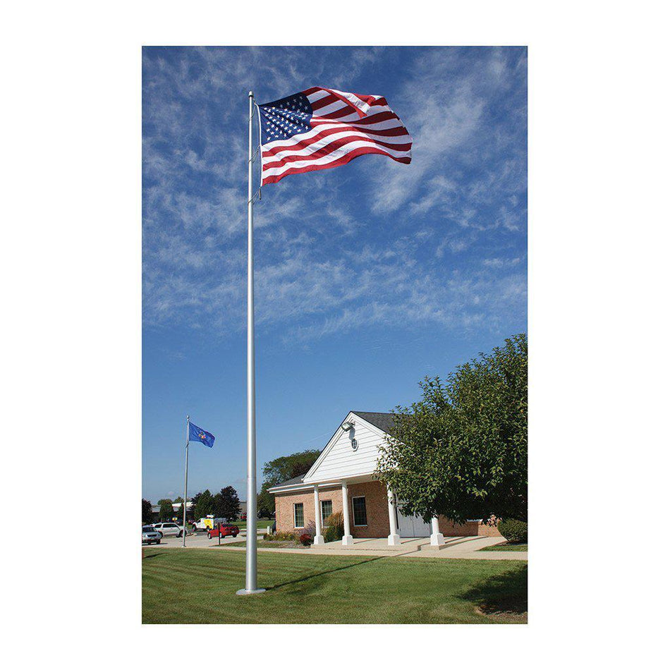 45' Internal Halyard In-Ground Flagpole with Installation by Fly Me Flag