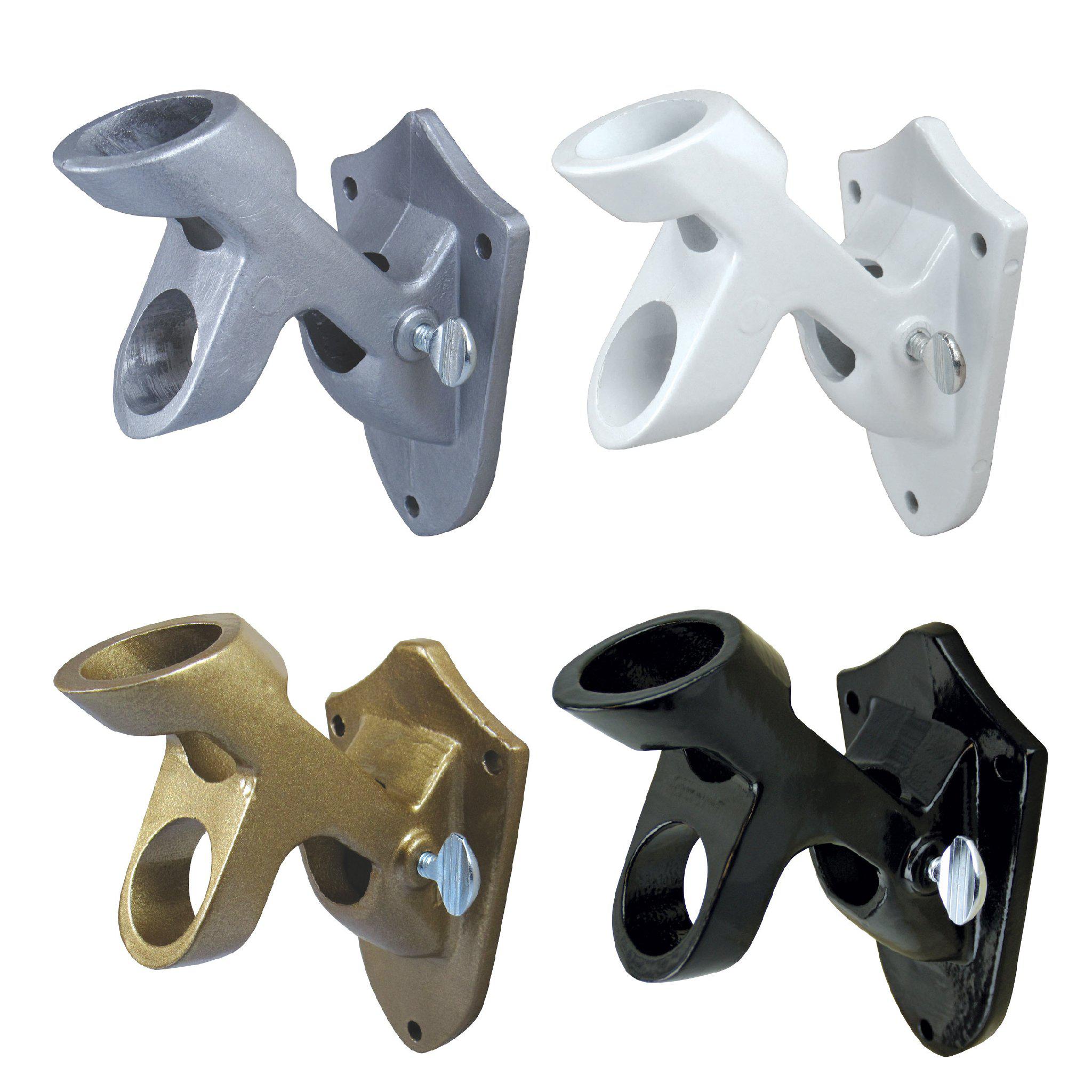 Anley Multi-Position Aluminum Flag Pole Mounting Bracket For 1" Diameter Poles With Hardware