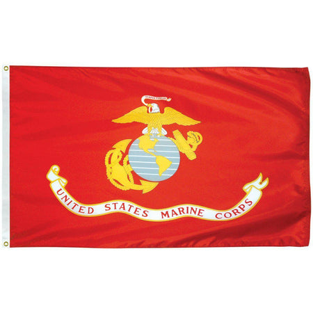 U.S. Marine Corps nylon flags are available in various sizes