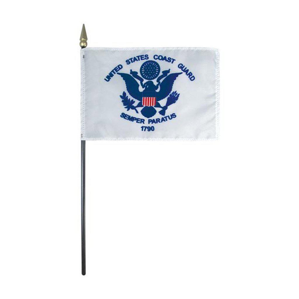 U.S. Coast Guard Mounted Stick Flags