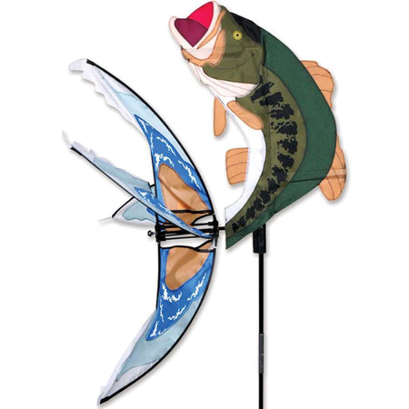 Bass Fish Spinner-Spinner-Fly Me Flag