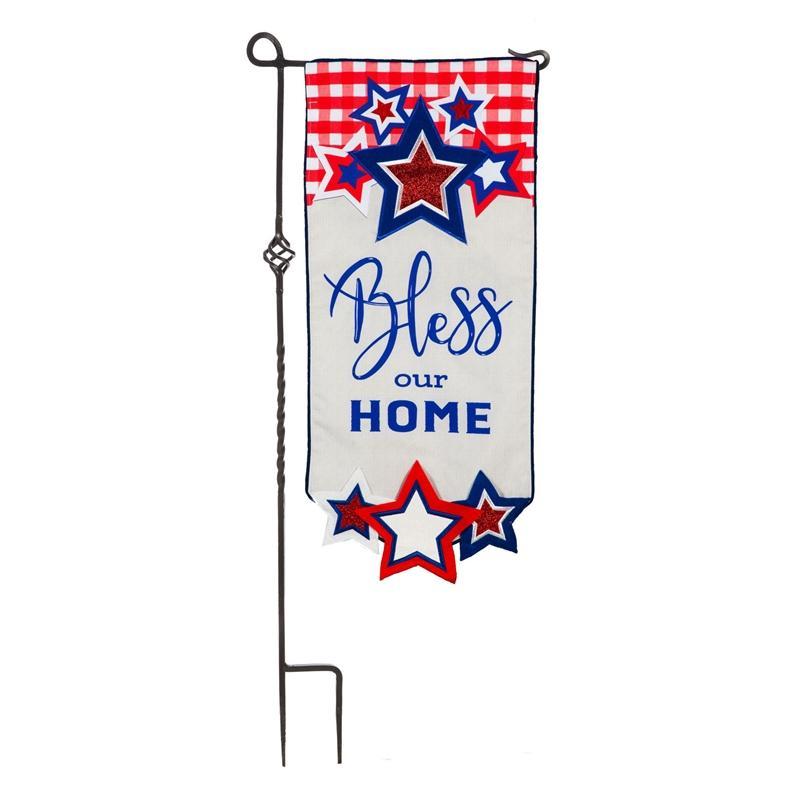 Bless Our Home Textile Decor Flag