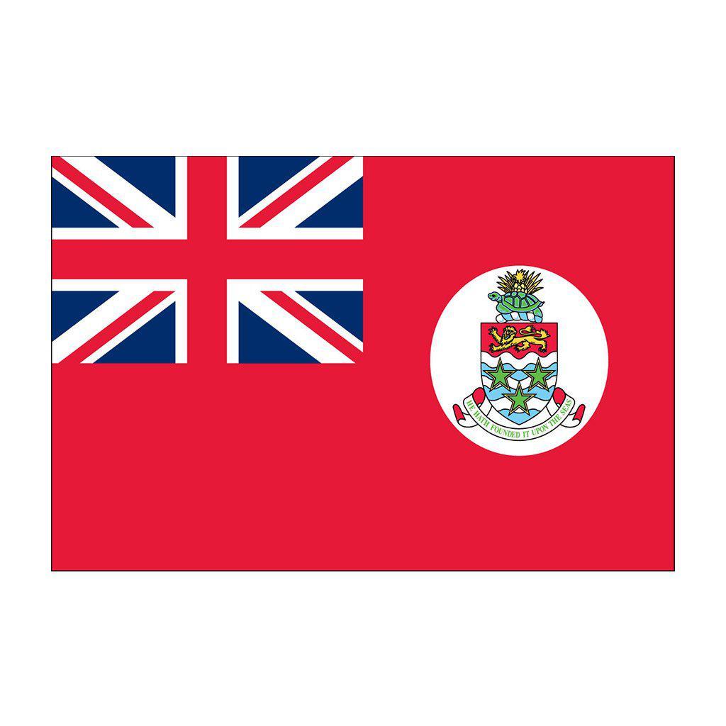 Cayman Islands Flags in red