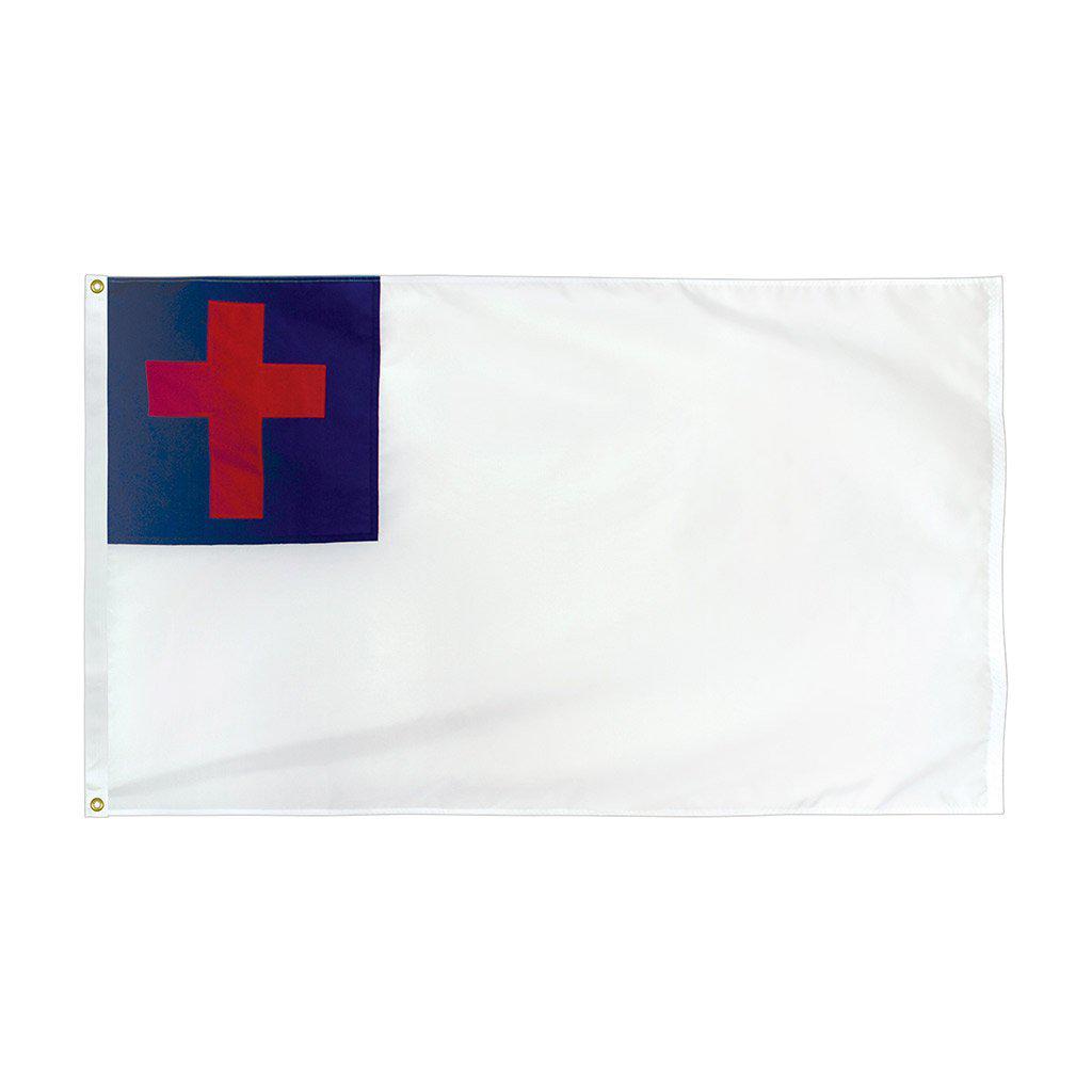 Christian Flags with fully sewn design for outdoor use