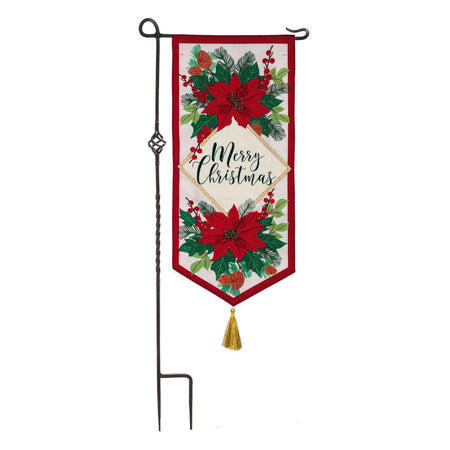 Celebrate Christmas with our Christmas Poinsettias Textile Decor from the Everlasting Impressions collection. T