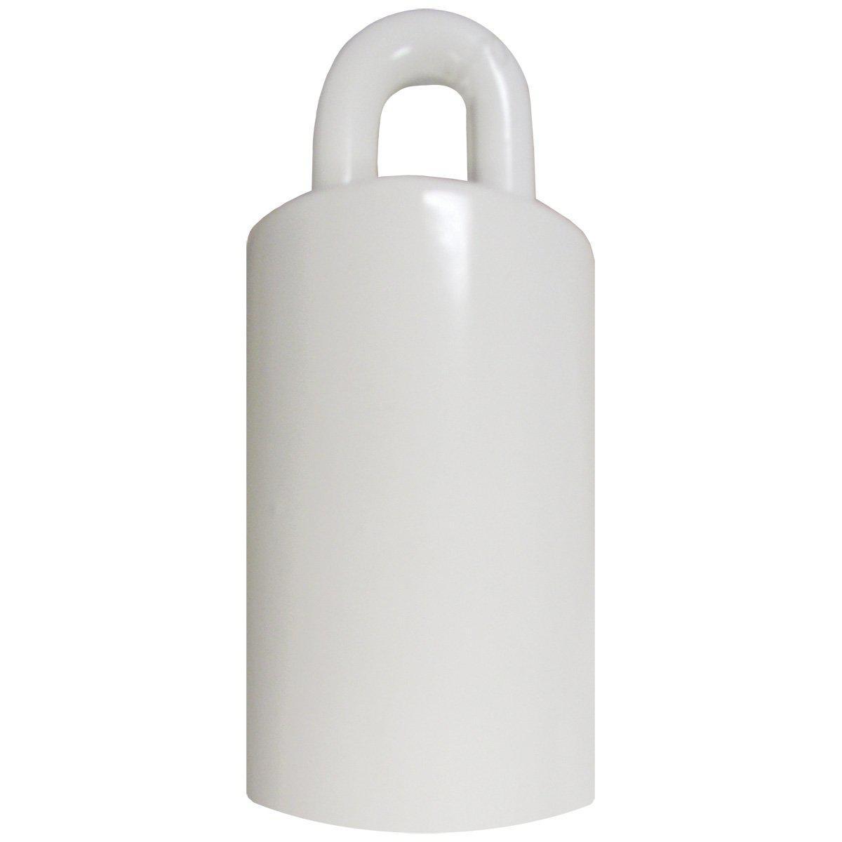 3-/12" white weight for fiberglass internal halyard flagpole