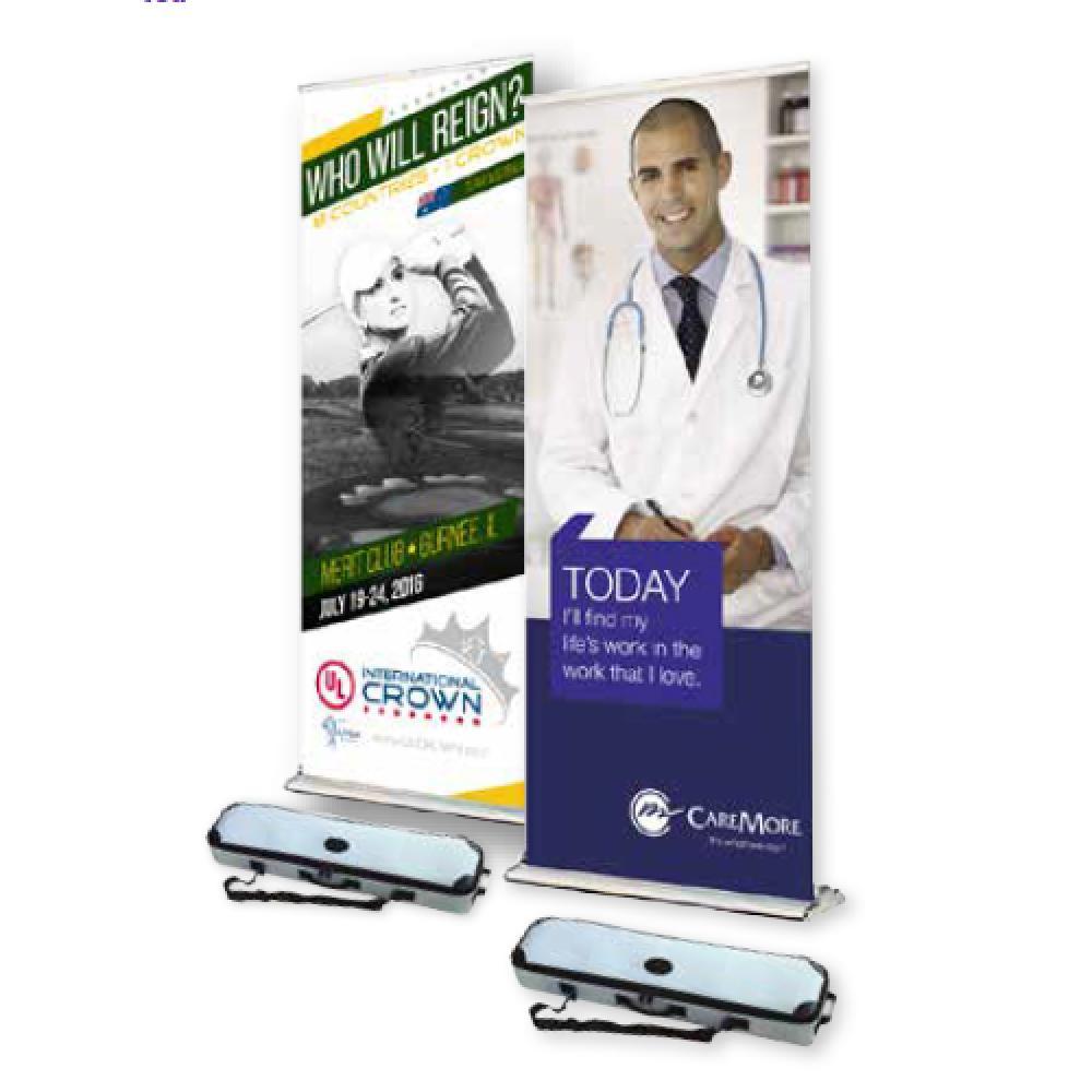 Personalize your Custom Retractable Banners with Stand and Carrying Case