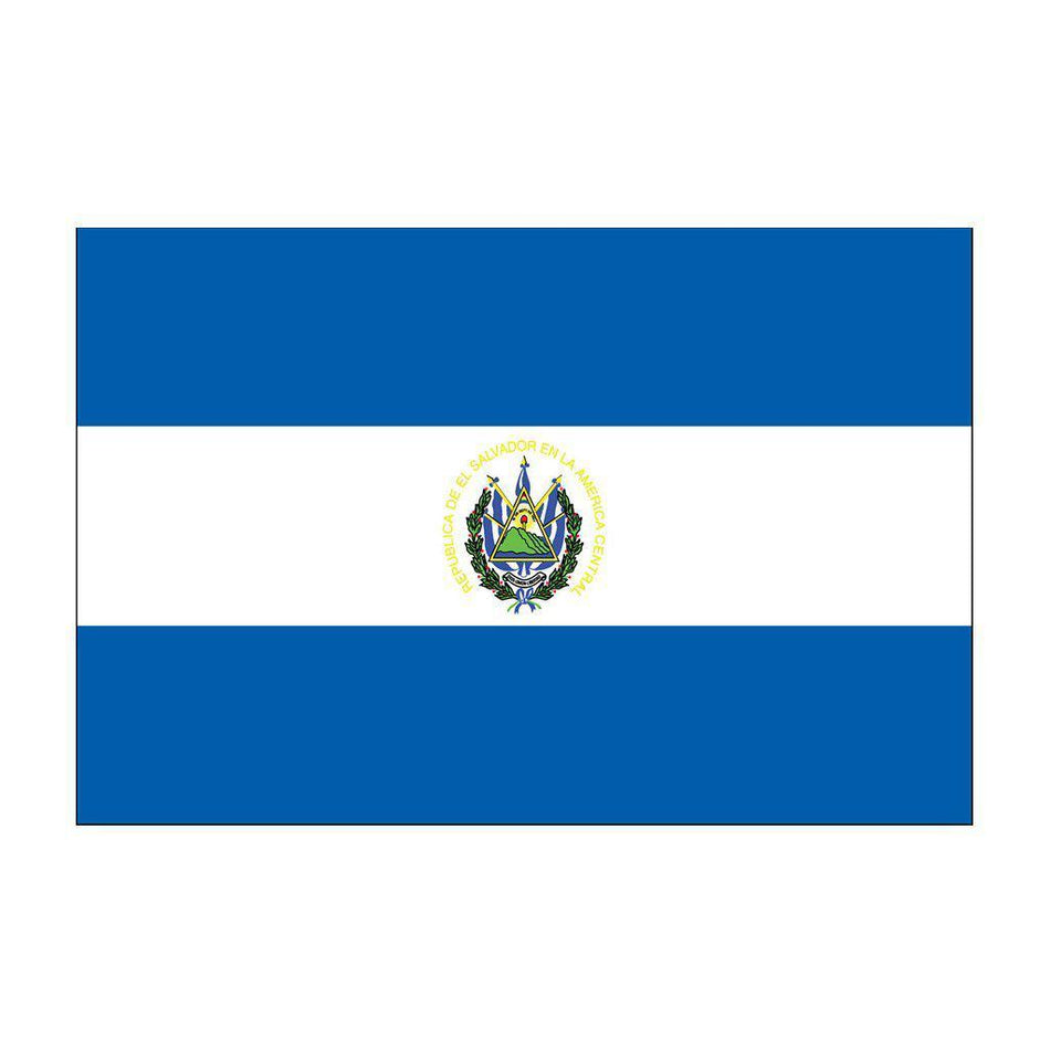 El Salvador Flags with Seal