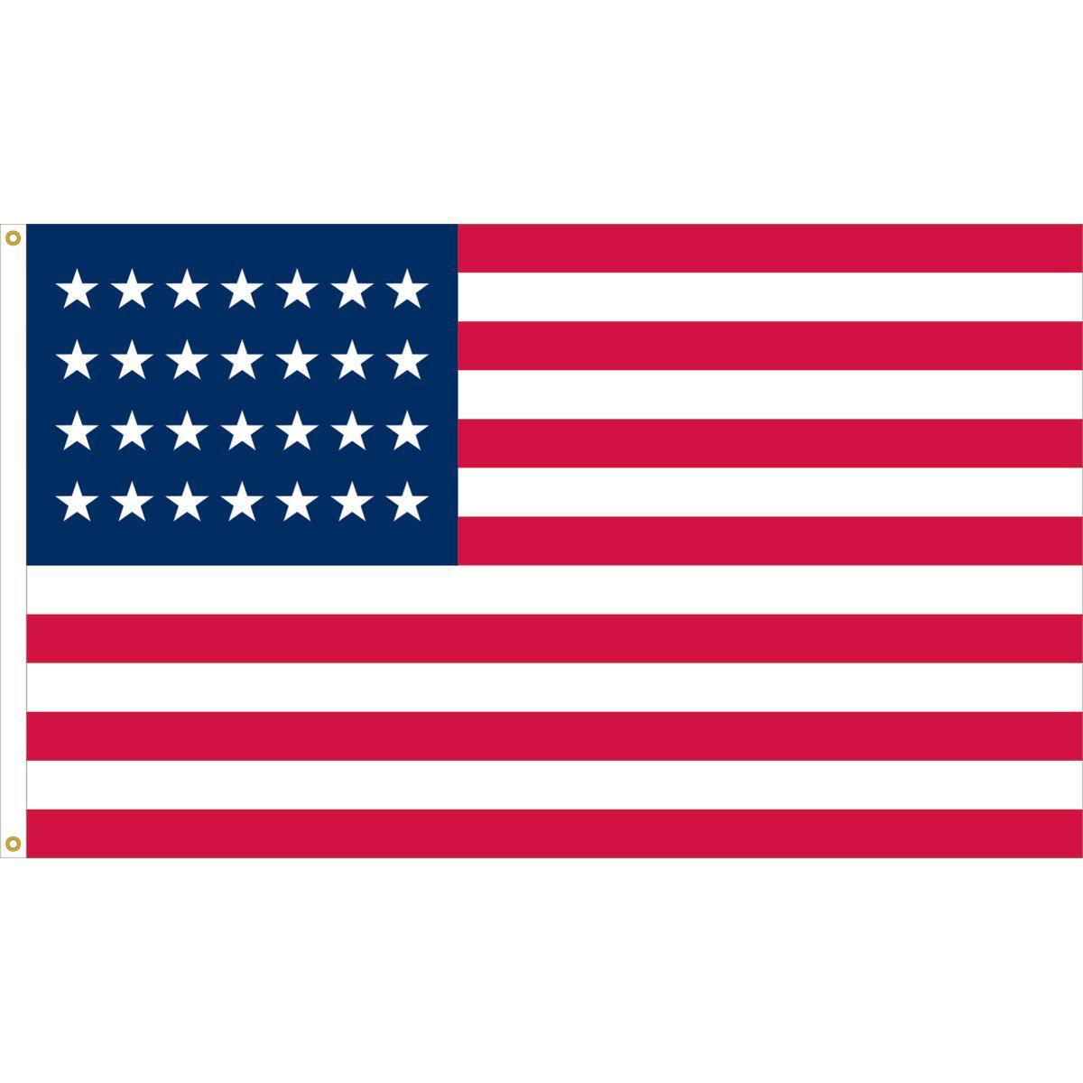 28 Stars American Flag