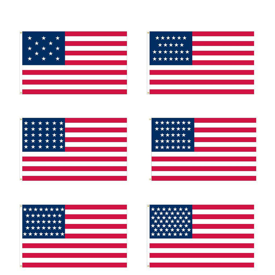 Historical Evolution of the American Flags