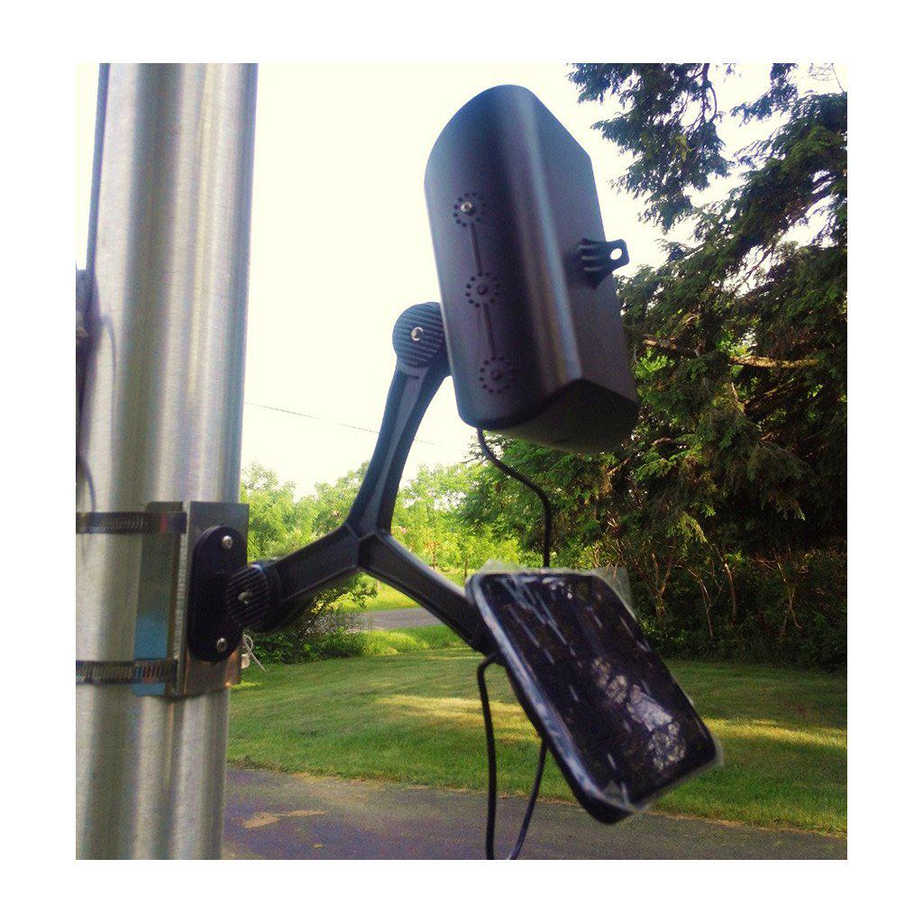 Entry-Level Flagpole Mounted Solar Light recommended for flagpoles up to 25' in height.