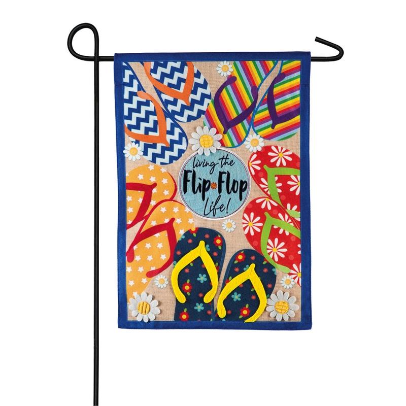 Flip Flop Life Garden Flag
