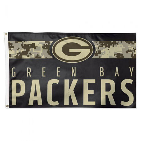 Show your pride of team when you fly our Green Bay Packers Digi Camo 3' x 5' Deluxe Flag! Constructed for outdoor use with premium durable fabric, two grommets, and quality stitching including a quad stitched fly end.