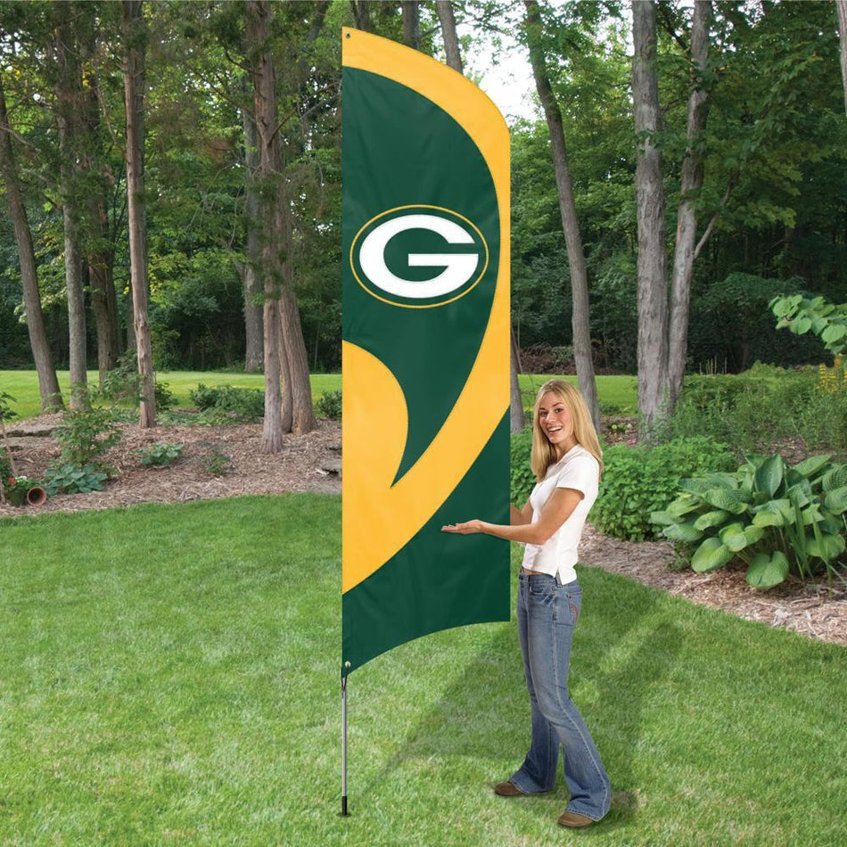 Green Bay Packers Feather Banner (8.5')-Feather Banner-Fly Me Flag
