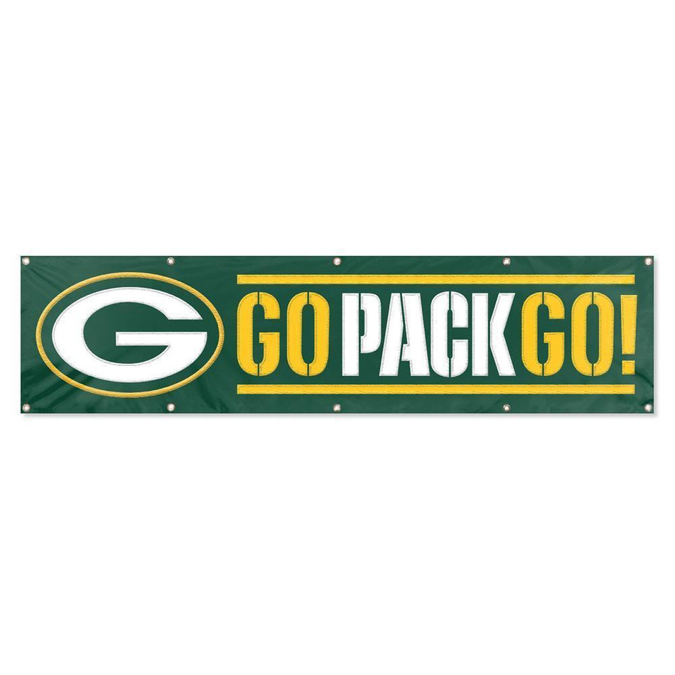 Green Bay Packers "Go Pack Go" Banner-Banner-Fly Me Flag