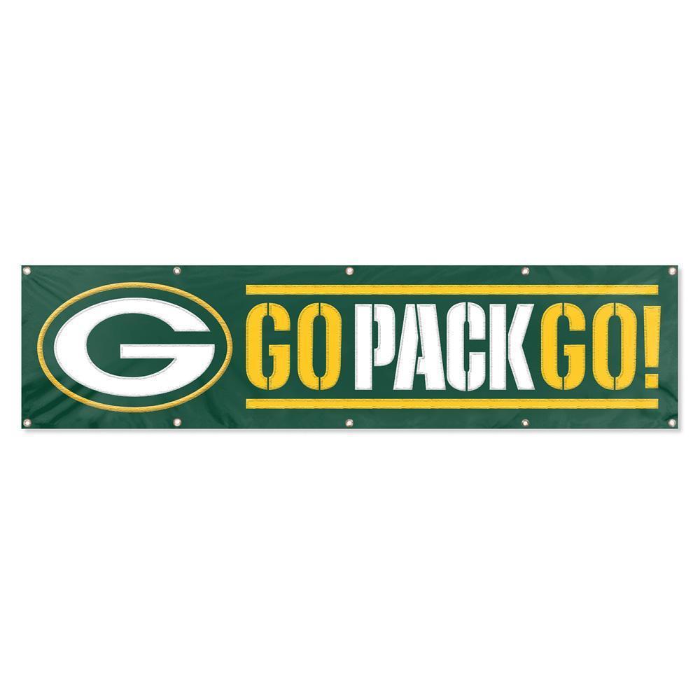 Green Bay Packers "Go Pack Go" Banner-Banner-Fly Me Flag