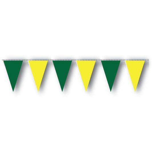 Deluxe Green and Gold Pennant Strings from Fly Me Flag