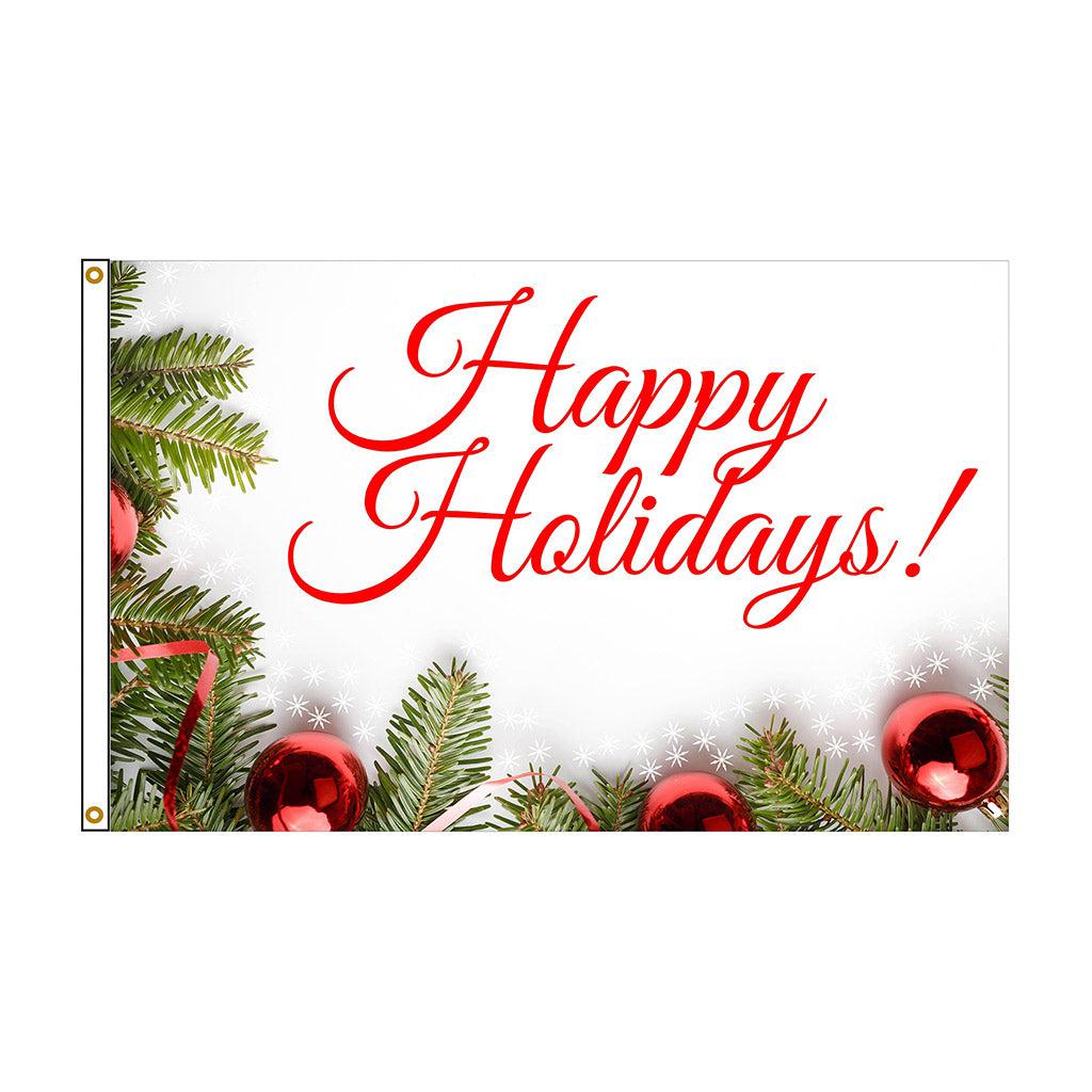 Happy Holidays 3' x 5' Flag-Flag-Fly Me Flag