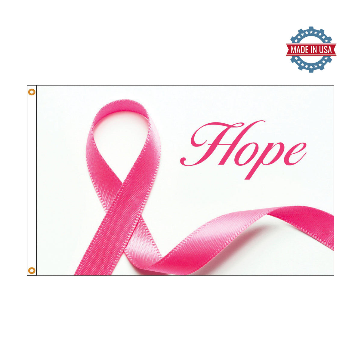 Hope pink ribbon 3' x 5' boutique flag