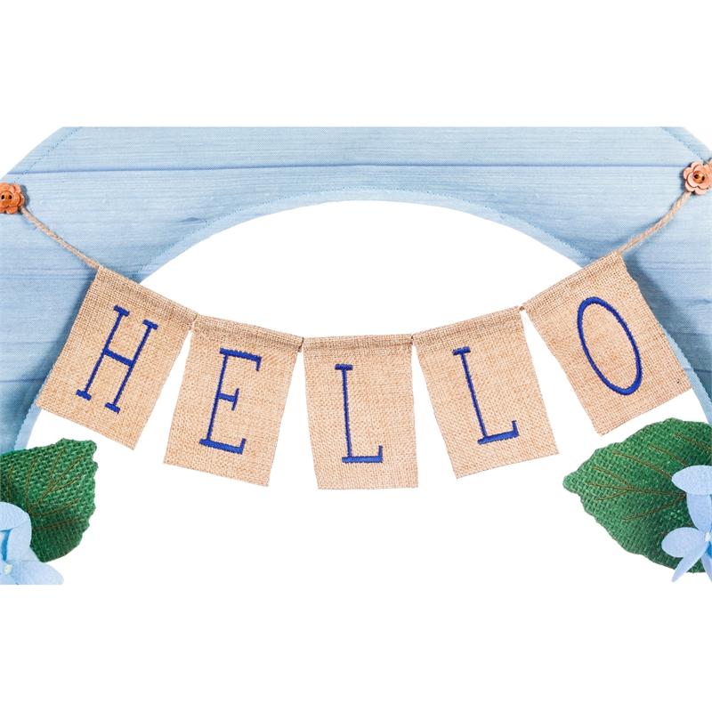 Hydrangea Wreath Door Decor-Door Decor-Fly Me Flag