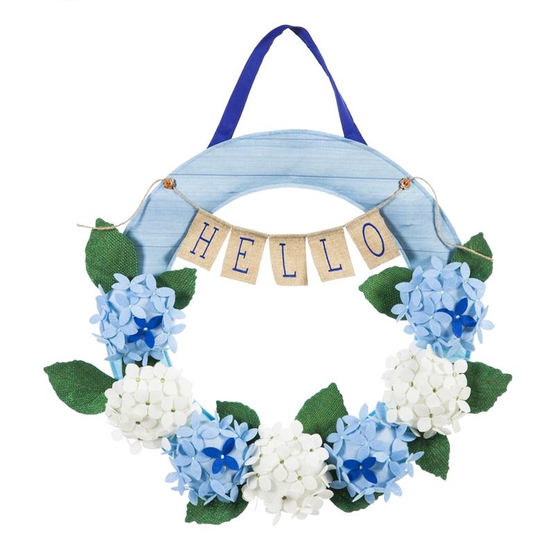 Hydrangea Wreath Door Decor