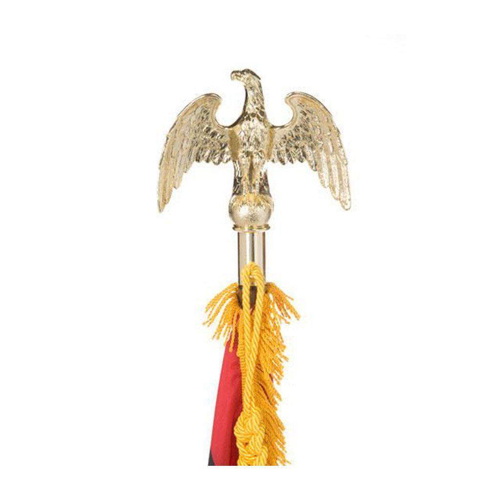 Gold Eagle Ornament for Indoor Flag Display (with ferrule for wood pole)