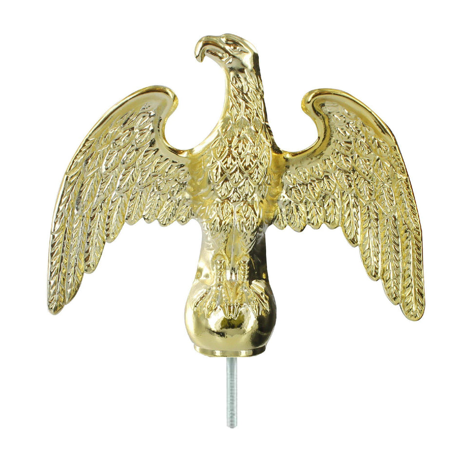 Gold Eagle indoor / parade flagpole ornament without ferrule