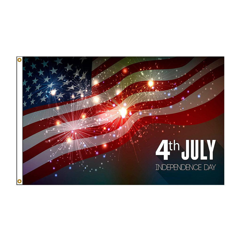 July 4th Sparklers 3' x 5' Boutique Flag