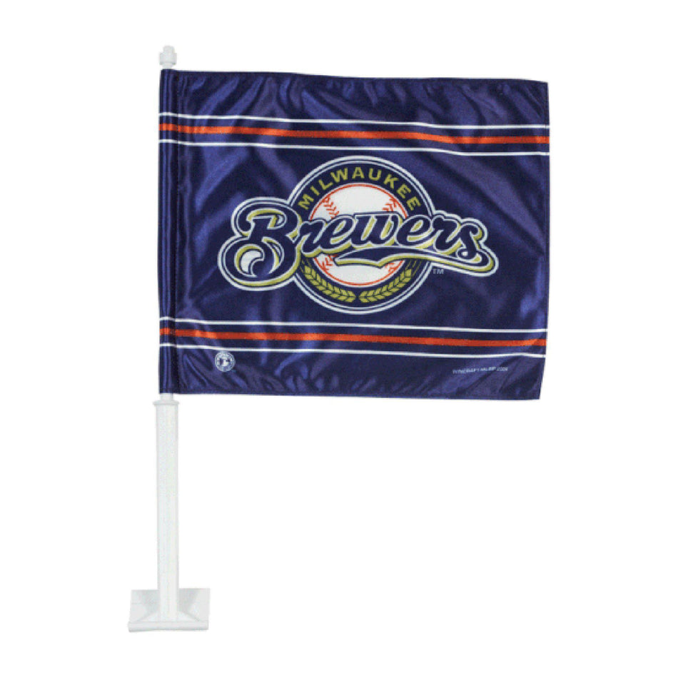 Milwaukee Brewers Car Flag-Car Flag-Fly Me Flag