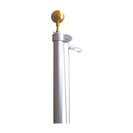 Multi-Section Homesteader Flagpoles - gold ball, truck, halyard, and nylon snaps