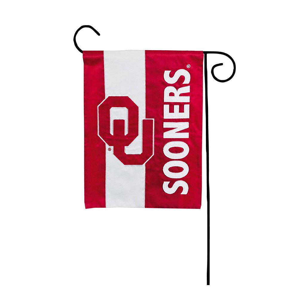 Oklahoma Sooners Applique Garden Flag