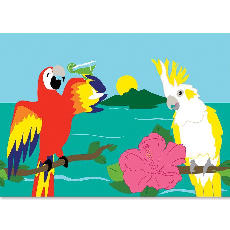 Parrot and Cockatoo Party Windsock-Windsock-Fly Me Flag