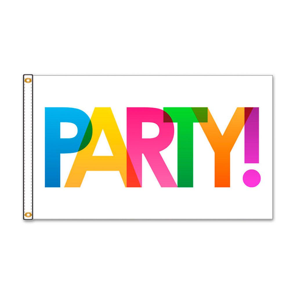 Party Time 3' x 5' Flag