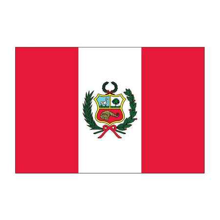 Buy outdoor Peru flags with seal