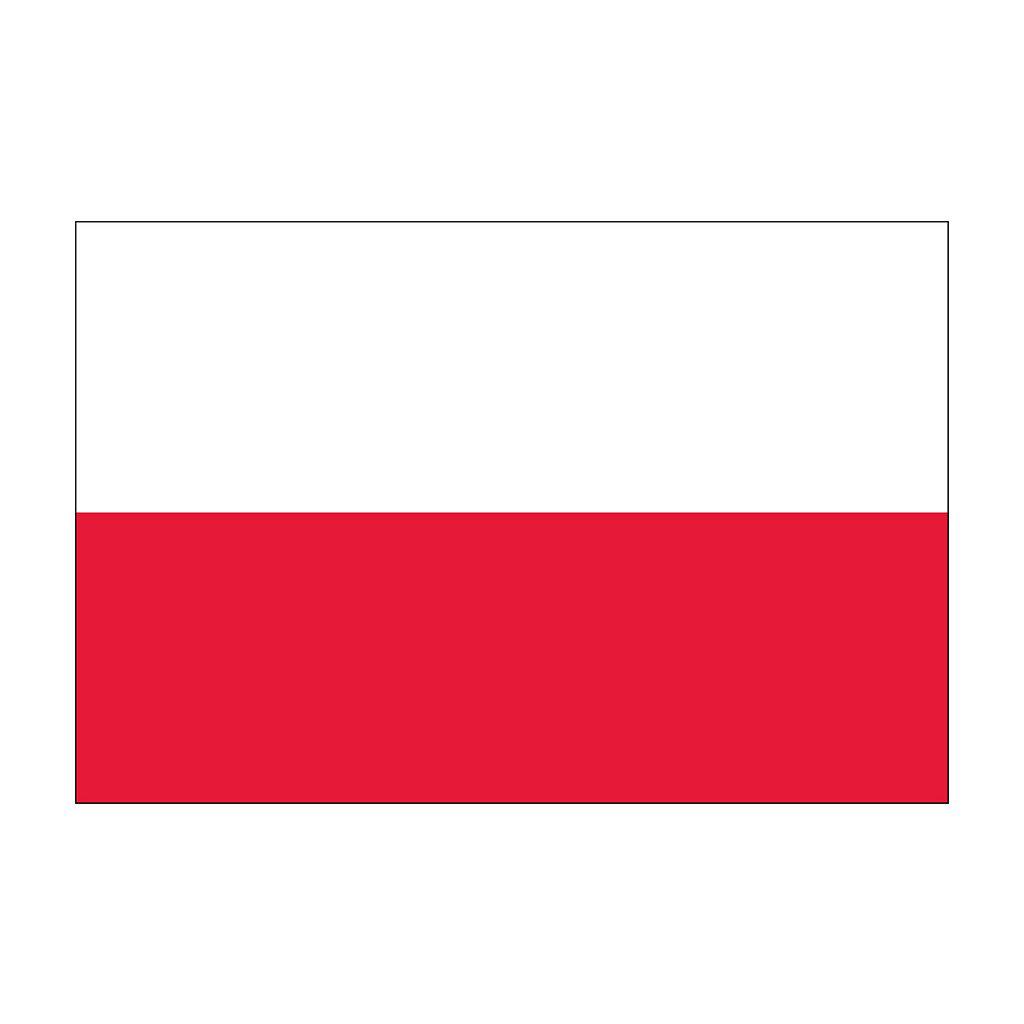 Buy outdoor Poland flags without eagle